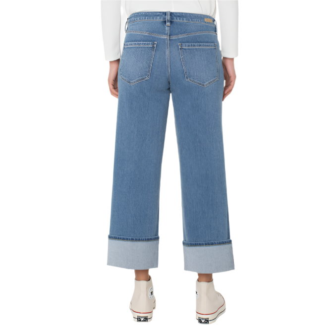 Liverpool Morgan Cuffed Wide Leg Jean