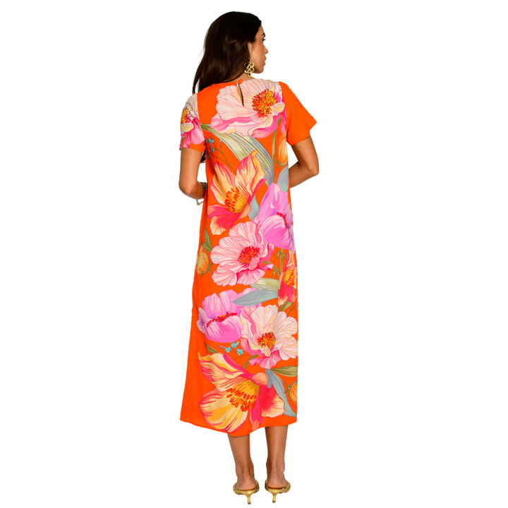 Elizabeth James Tess Dress Sunset Blooms
