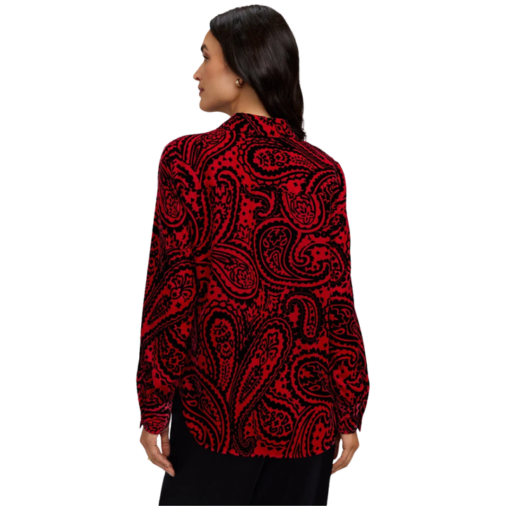 Foxcroft Meghan Velvet Paisley Shirt