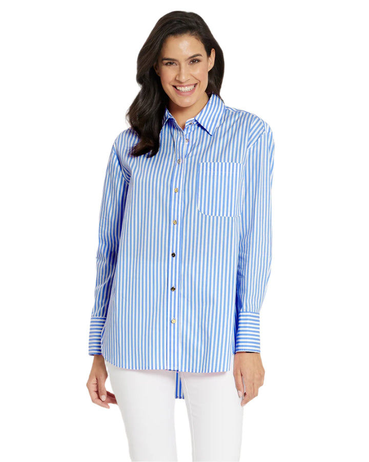 Jude Connally Kimber Top French Blue Stripe