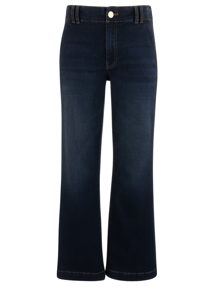 KUT Kelsey High Rise Kick Flare Square Pocket