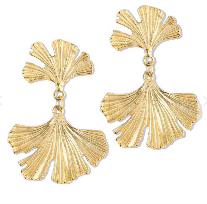 Susan Shaw Ginkgo Earrings