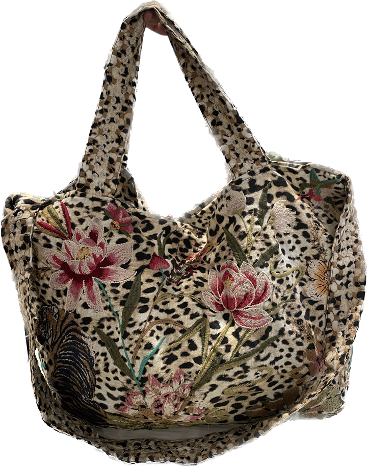 Johnny Was Maisie Linen Tote Bag