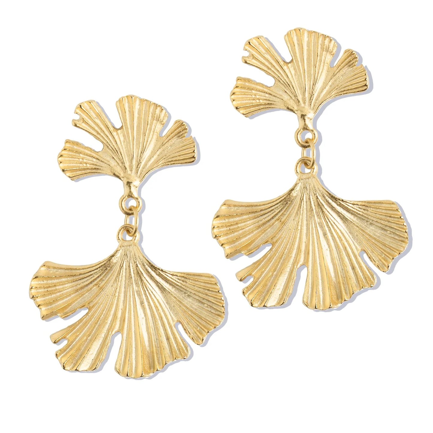 Susan Shaw Ginkgo Drop Earring