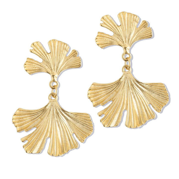 Susan Shaw Ginkgo Drop Earring