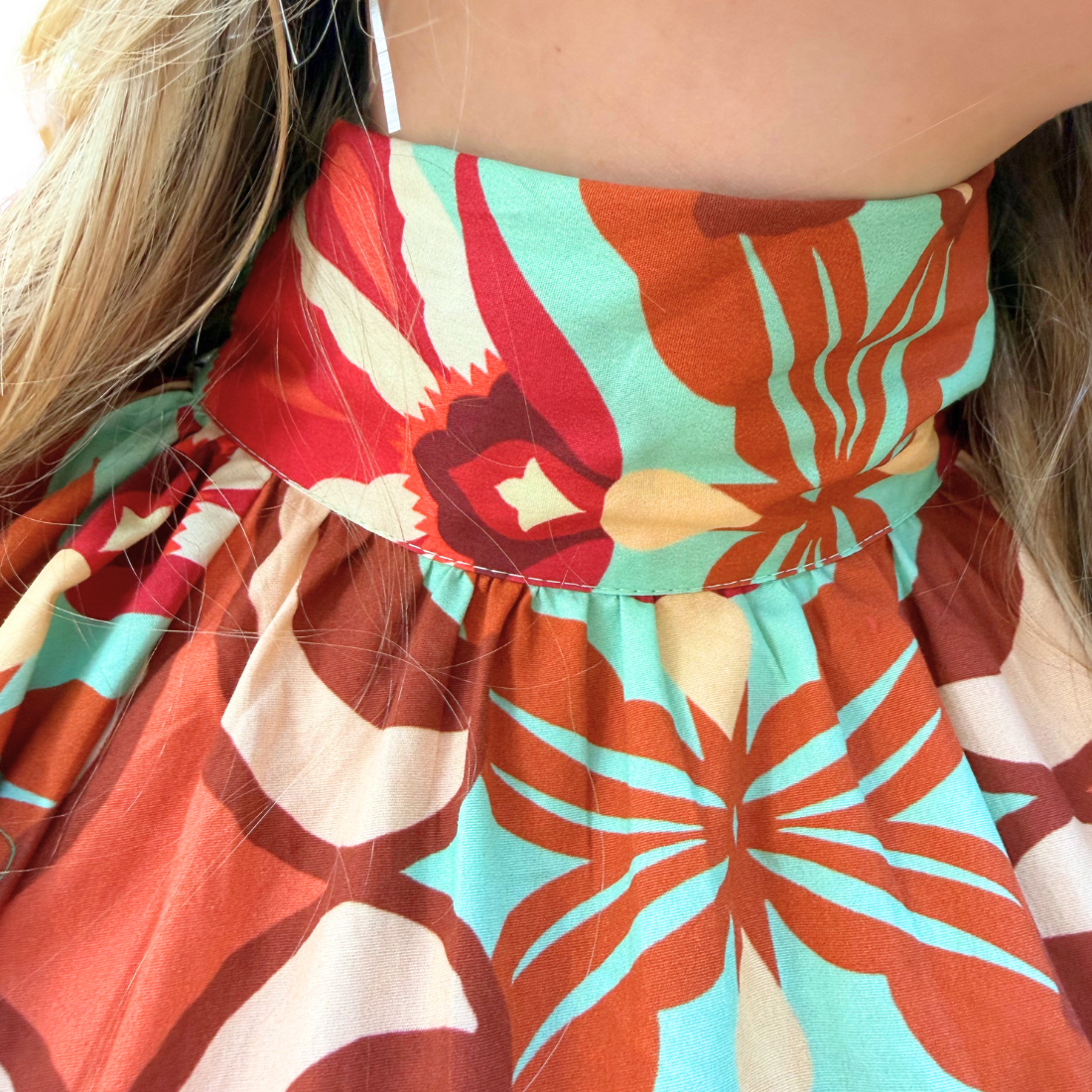 Maude Vivante Morgan Dress Geo Mint