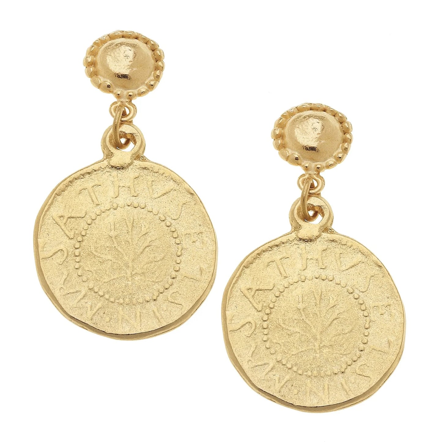 Susan Shaw Greek Coin Earring