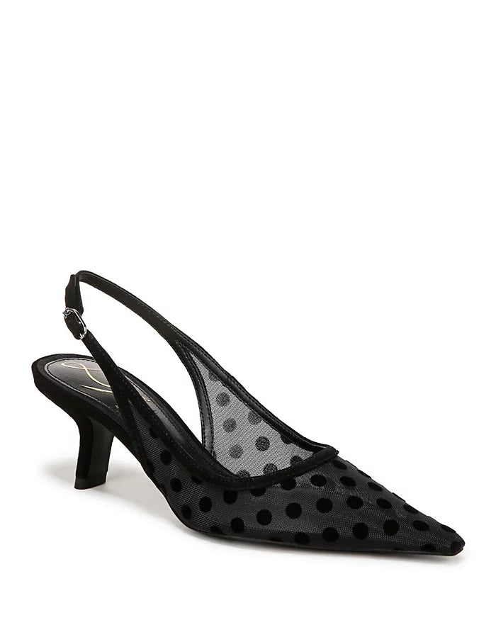 Sam Edelman Bianka Sling Polka Dot Mesh