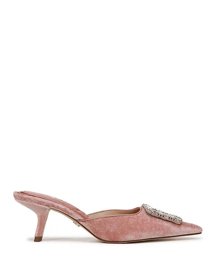 Sam Edelman Brit Kitten Heel Peony Velvet