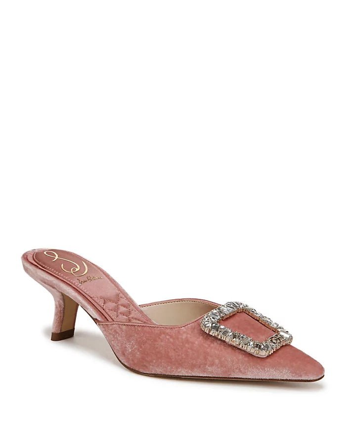 Sam Edelman Brit Kitten Heel Peony Velvet