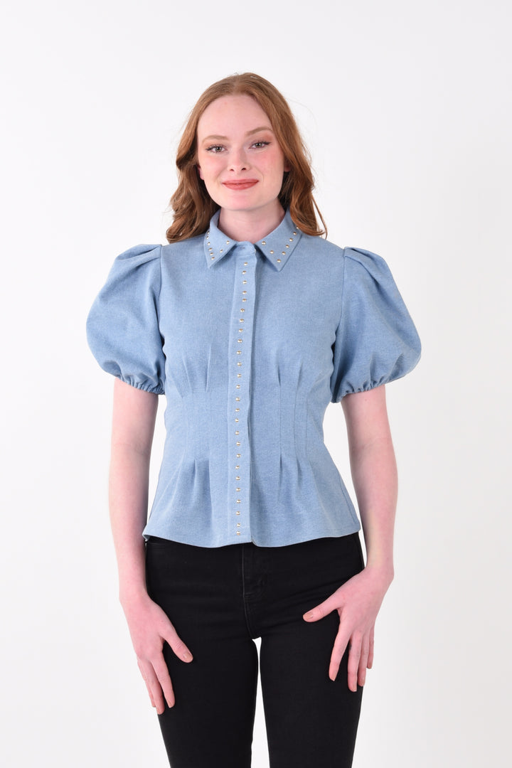 Emily McCarthy Britt Top Denim