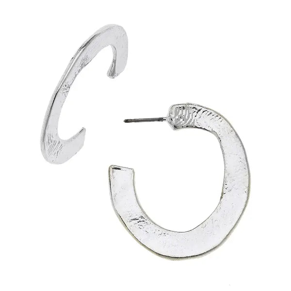 Susan Shaw Small Hammered Hoops