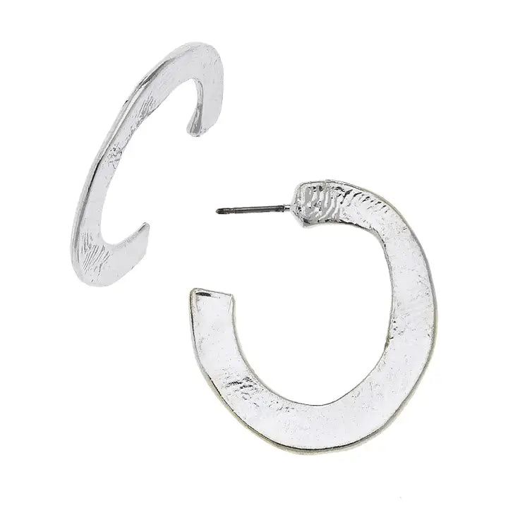 Susan Shaw Small Hammered Hoops