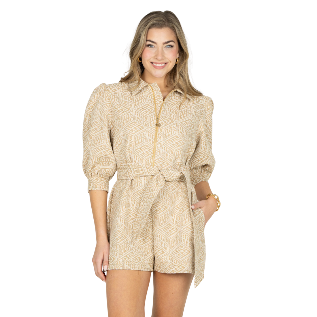 Emily McCarthy Rio Romper Mosaic