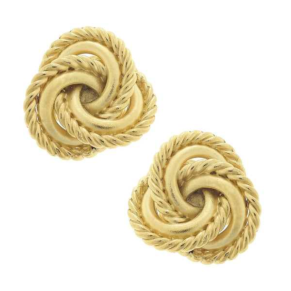Susan Shaw Diana Knot Stud Earrings