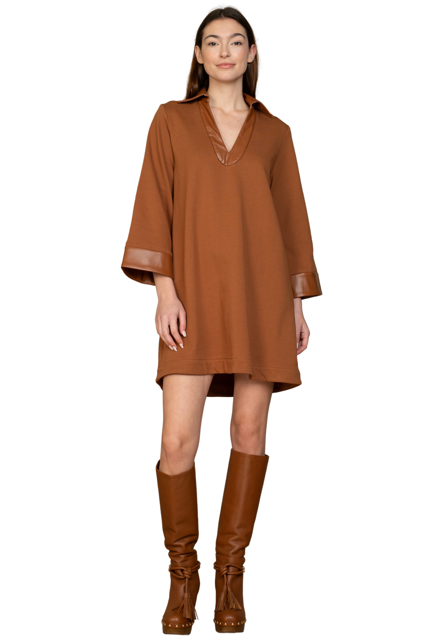 Olivia James Taylor Dress Chocolate