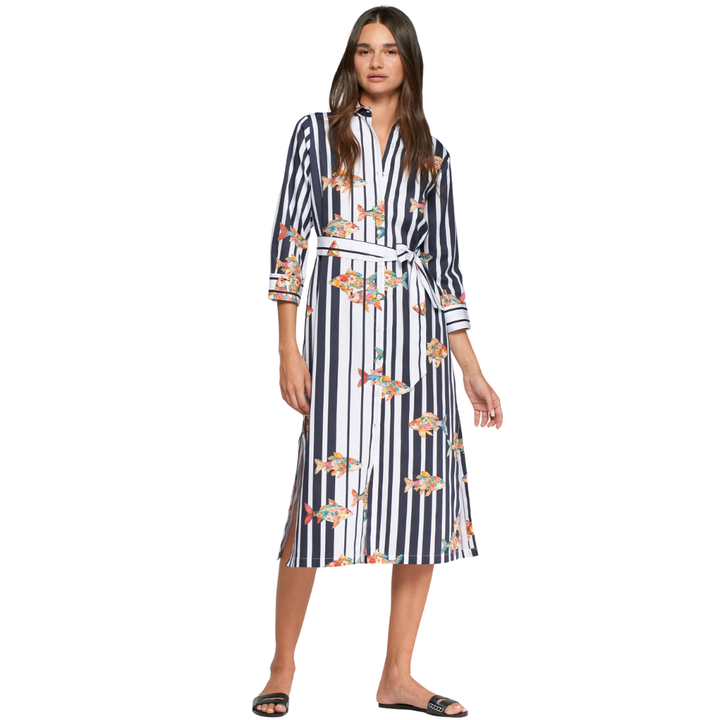 Vilagallo Stripe Shoal Dress