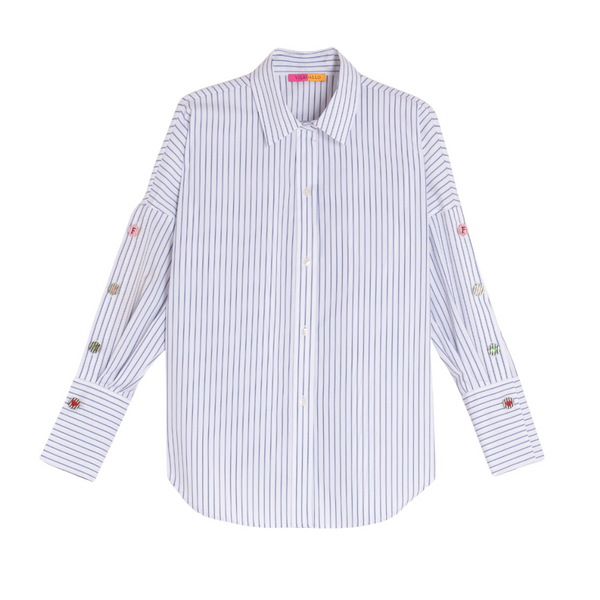 Vilagallo Blue Stripe FUN Blouse
