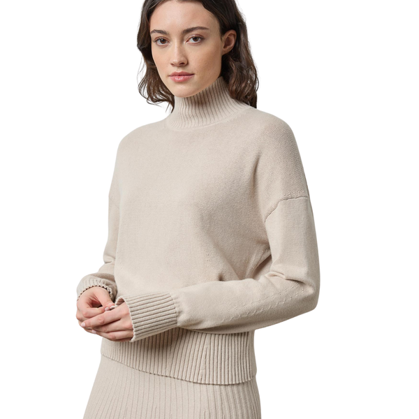 Lilla P Relaxed Turtleneck Sweater