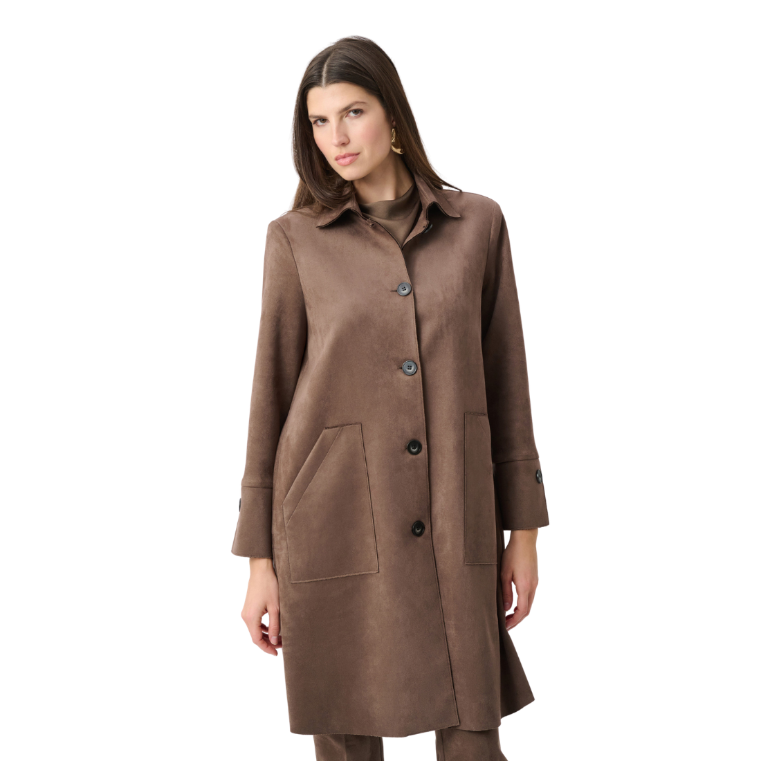 Joseph Ribkoff Scuba Suede Coat