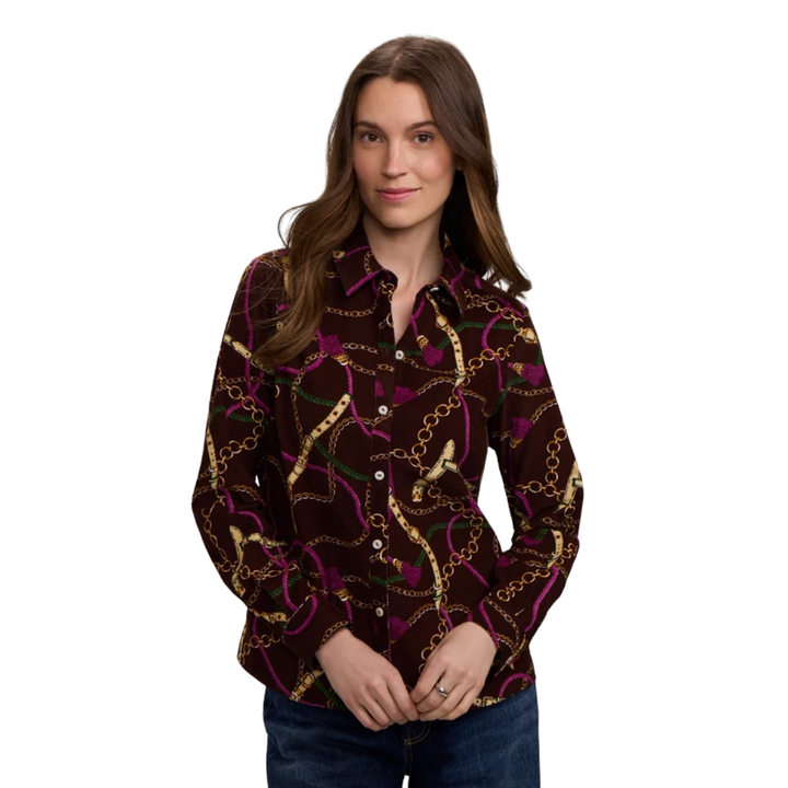 Foxcroft Hampton Corduroy Top