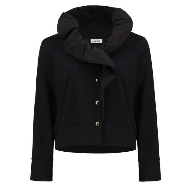 Joseph Ribkoff Scuba Crêpe Ruffle Jacket