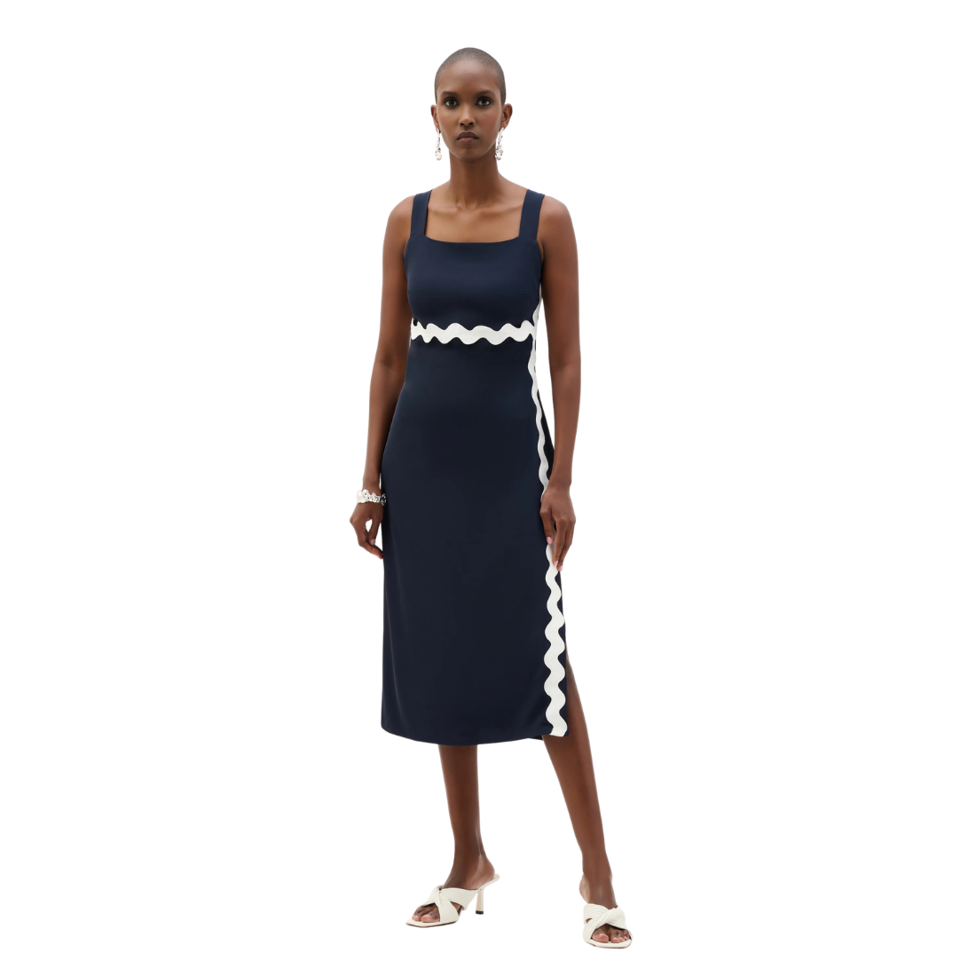 Joseph Ribkoff Woven Trim Dress