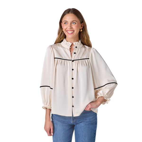 Crosby Worth Top Ivory