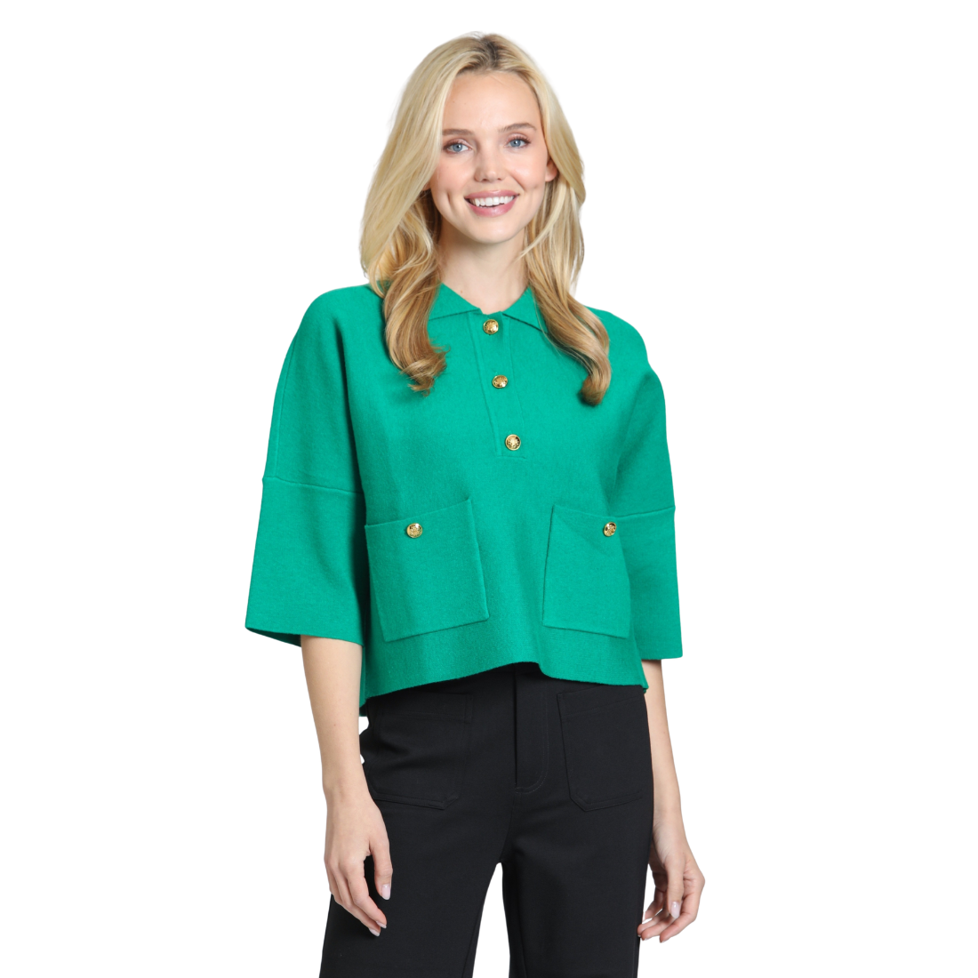 APNY Pocket Polo Sweater