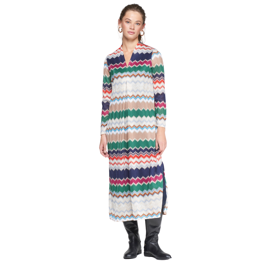 Vilagallo Marga Dress Herringbone