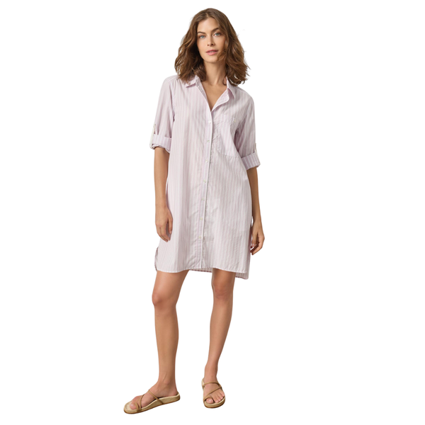 Lilla P Striped Shirt Dress