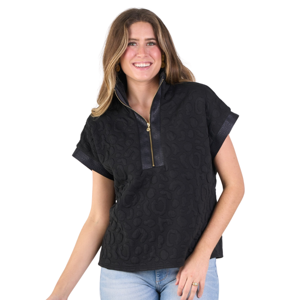 Emily McCarthy Poppy Pullover Cheetah Quilt