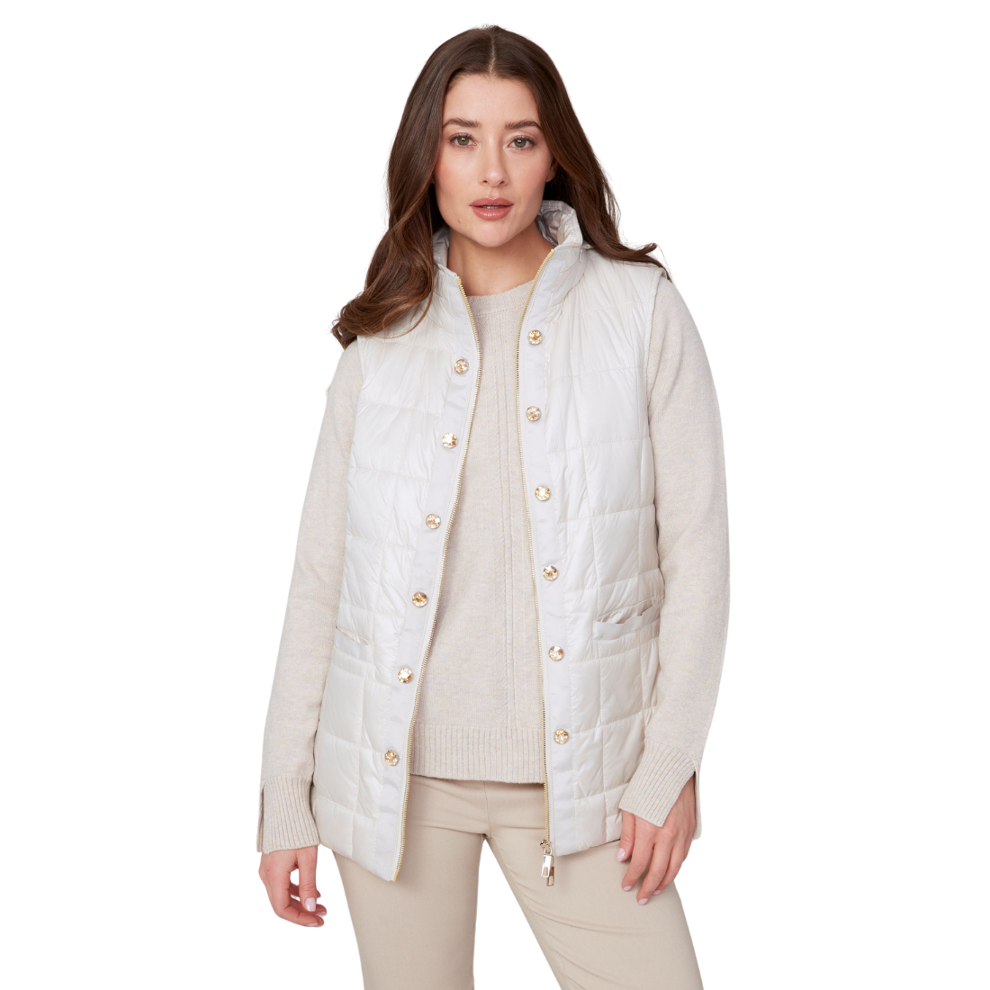 Renuar Puff Vest Oyster