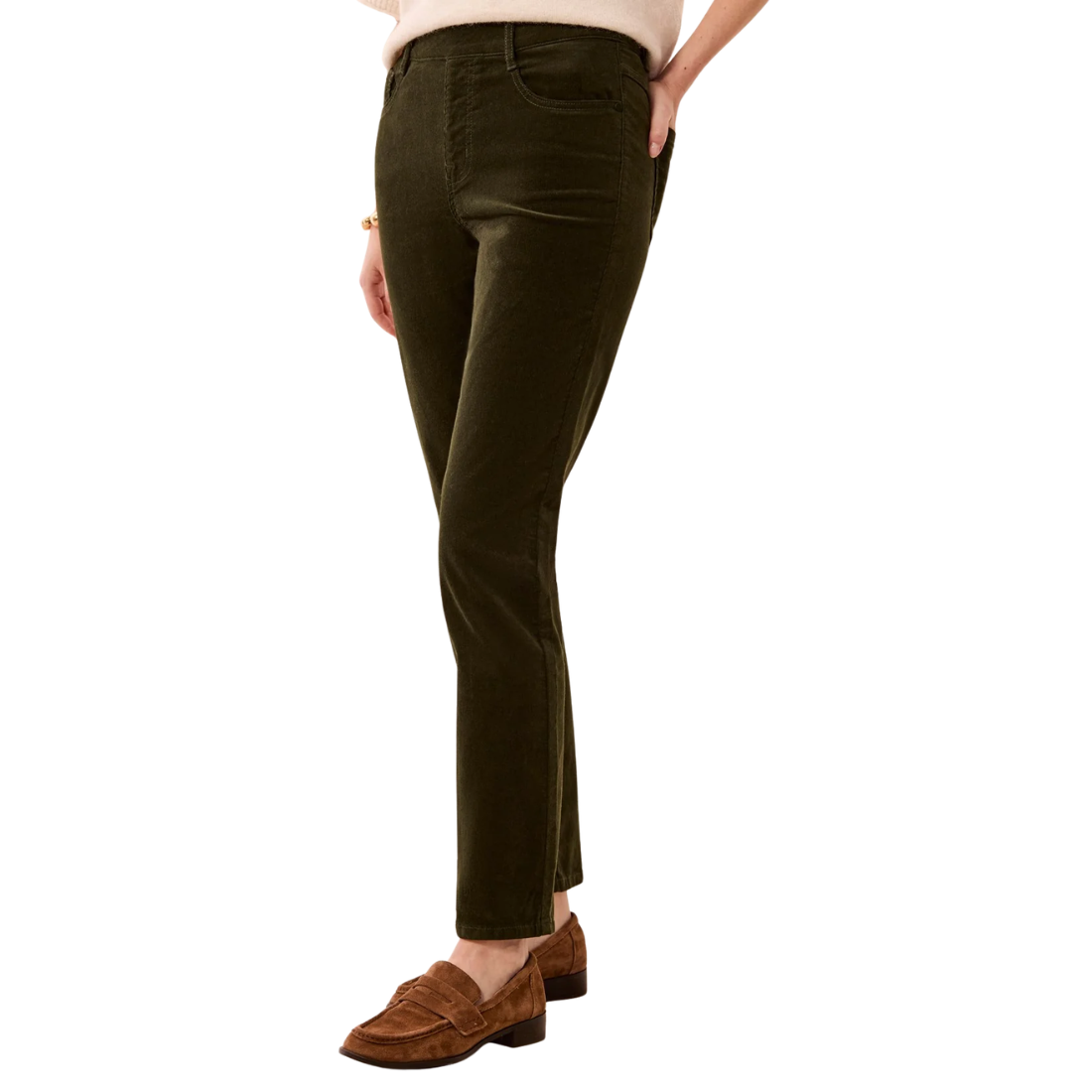 Tribal Micro Cord Audrey Pull On Pant