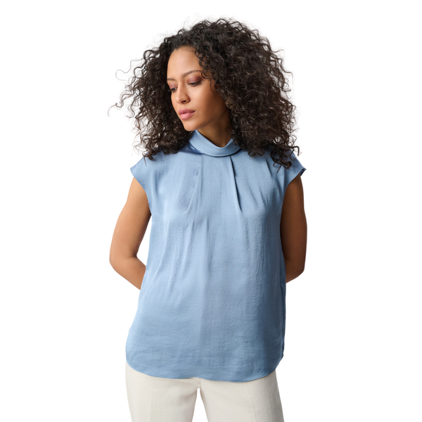 Joseph Ribkoff Satin Turtleneck Top
