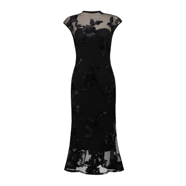 Joseph Ribkoff Embellished Trumpet Dress