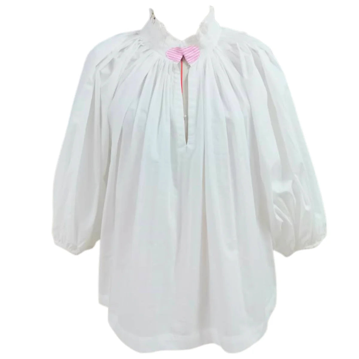 Caryn Lawn Camille Top White