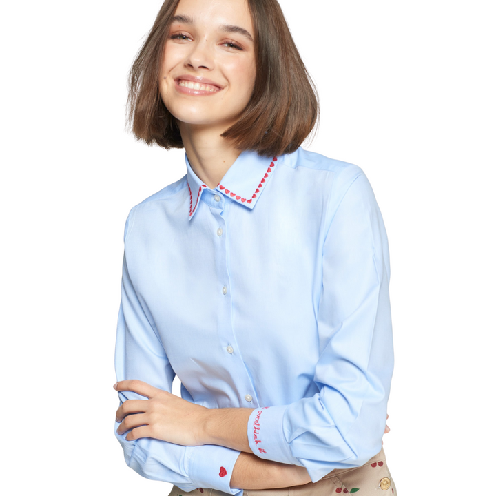 Vilagallo Heart Trim Top