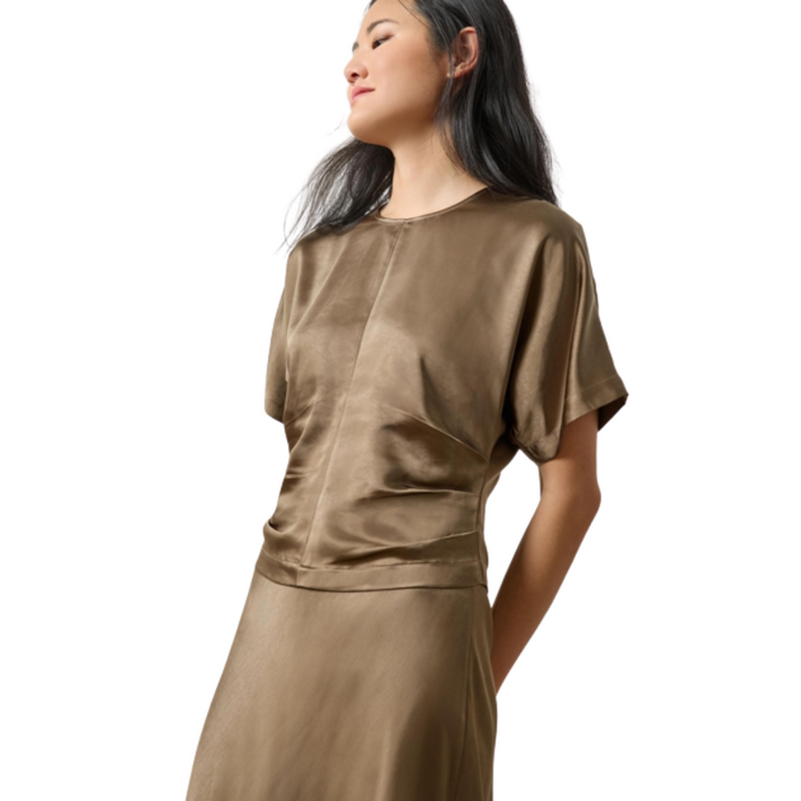 Lilla P Satin Dolman Sleeve Top