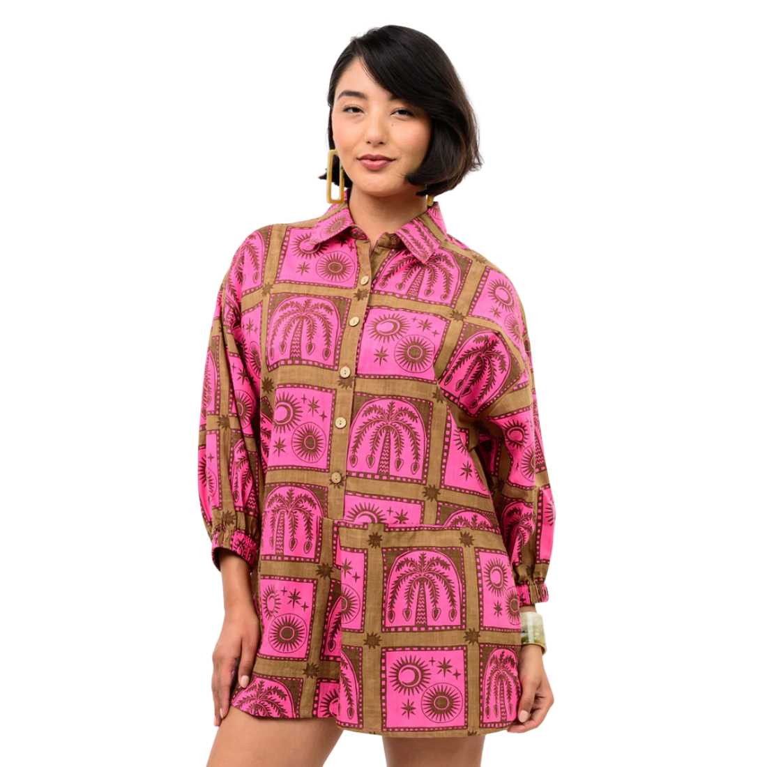 Uncle Frank Block Tropical Romper