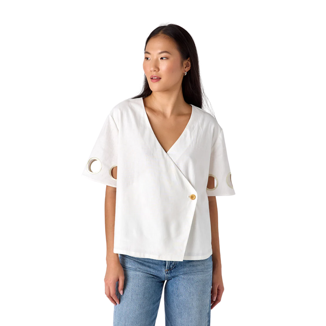 Crosby Coen Top White