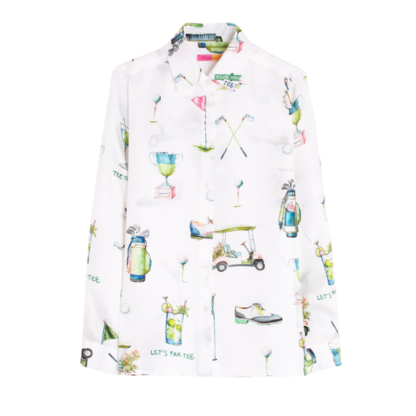 Vilagallo Par Tee Silk Top