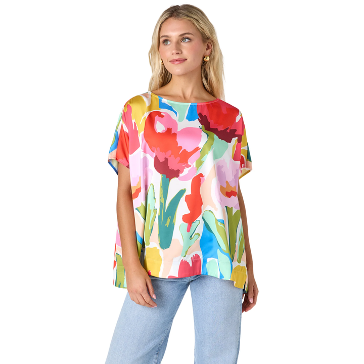 Crosby Maxine Tunic Painted Petals