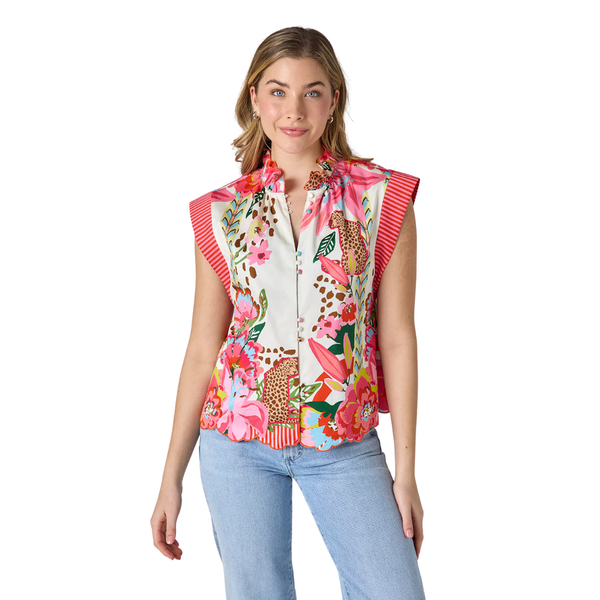 Crosby Fritzy Top Wild Lily