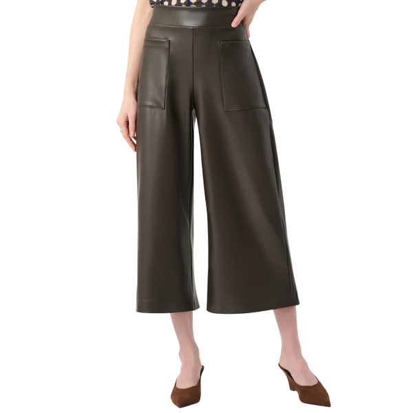 Joseph Ribkoff Leatherette Culotte Pants