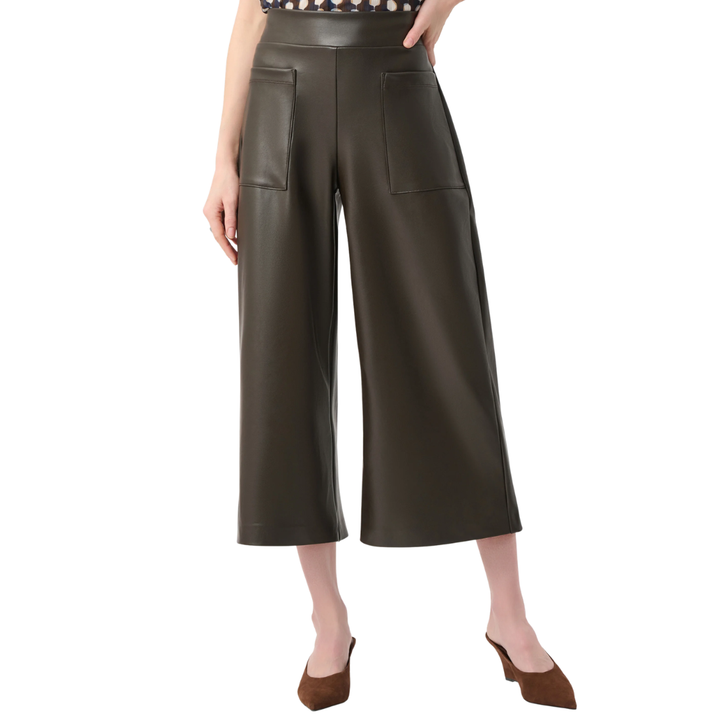 Joseph Ribkoff Leatherette Culotte Pants