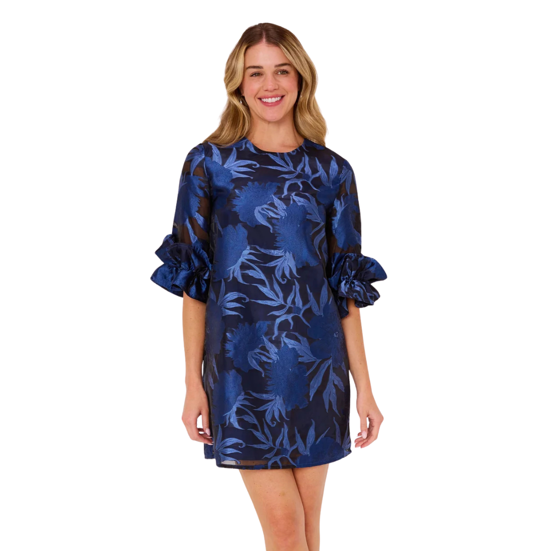 Abbey Glass Bronwyn Gown Navy Pansy