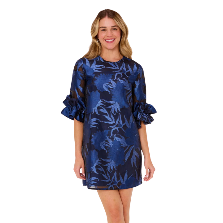 Abbey Glass Bronwyn Gown Navy Pansy