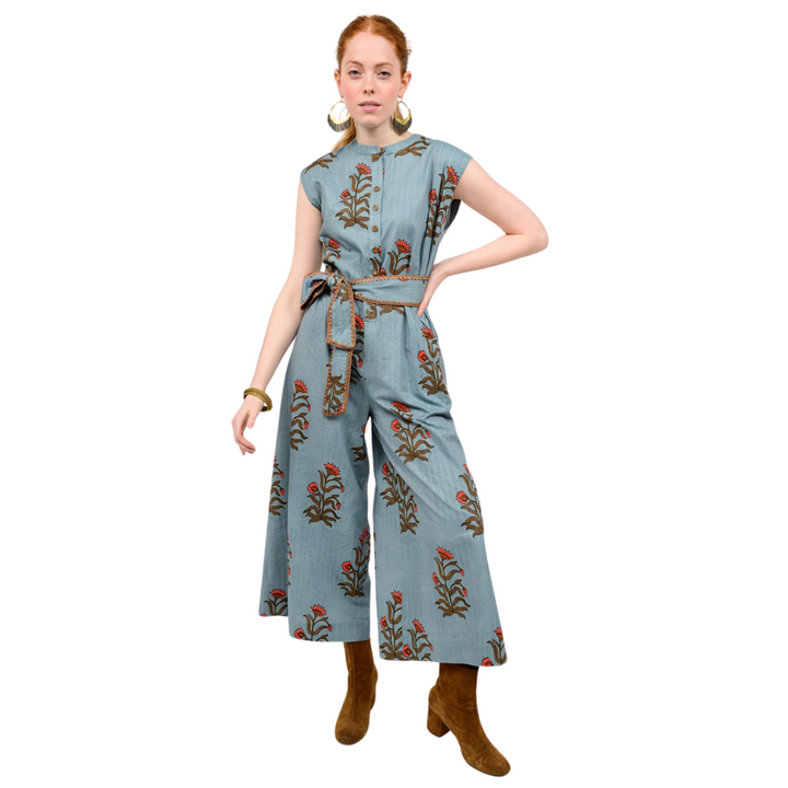 Uncle Frank Block Print Jumpsuit