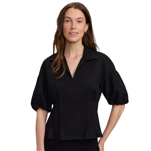 Foxcroft Lucia Puff Sleeve Shirt